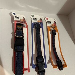 MaxHome Denim w/Red Dog Collar
